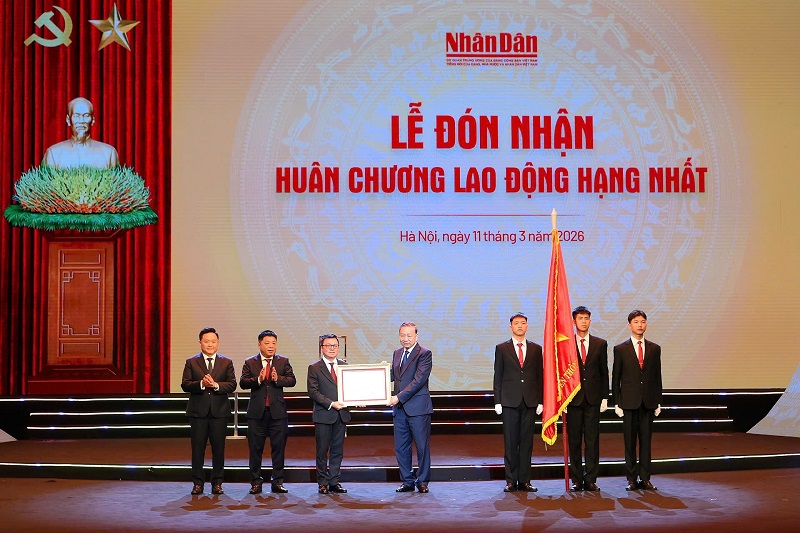 Báo Nhân Dân kỷ niệm 75 năm Ngày ra số đầu và đón nhận Huân chương Lao động hạng Nhất